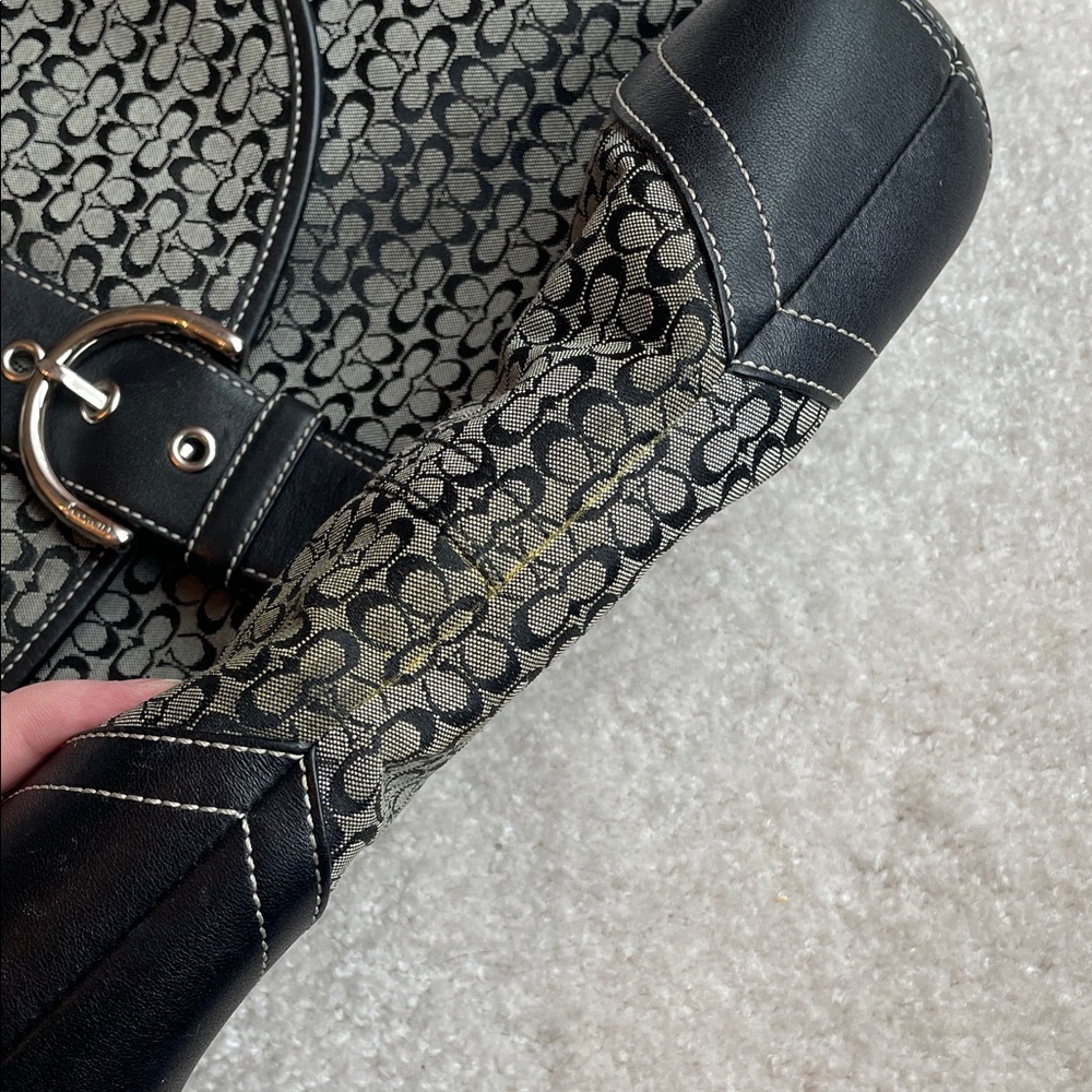 Coach Monogram Shoulder Bag - Picture 5 of 12
